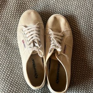 Superga White 2790 platform sneaker